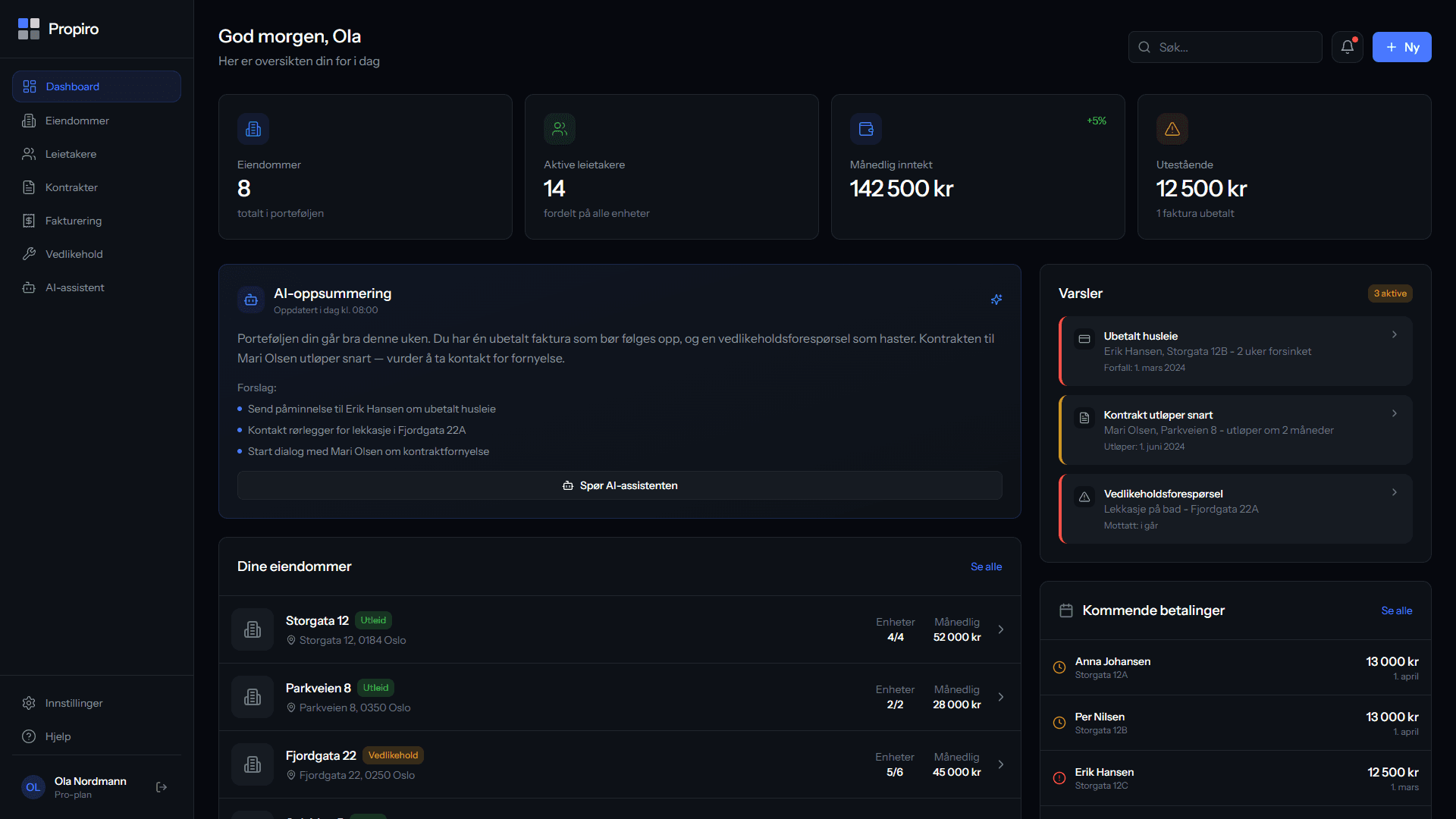 Propiro screenshot